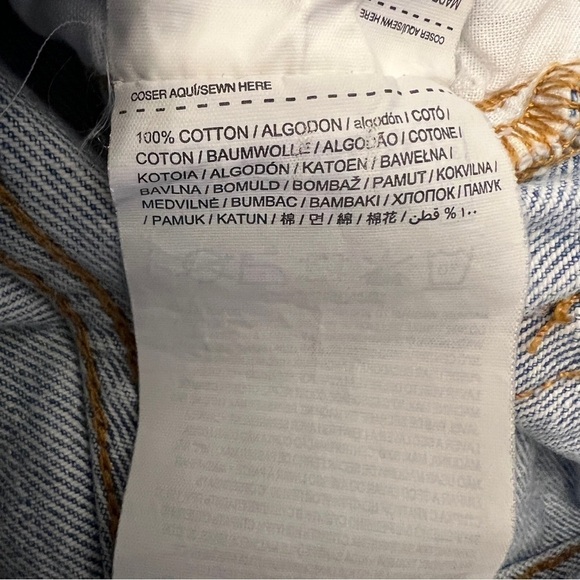 MNG Mango Havana Jeans Women's Size 1 Raw Hem Button closure Cropped - Picture 7 of 12